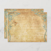 Trouwrecept Kaart  vlinder (Voorkant / Achterkant)