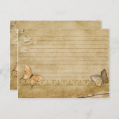 Trouwrecept Kaart  vlinder (Voorkant / Achterkant)