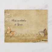 Trouwrecept Kaart  vlinder (Achterkant)