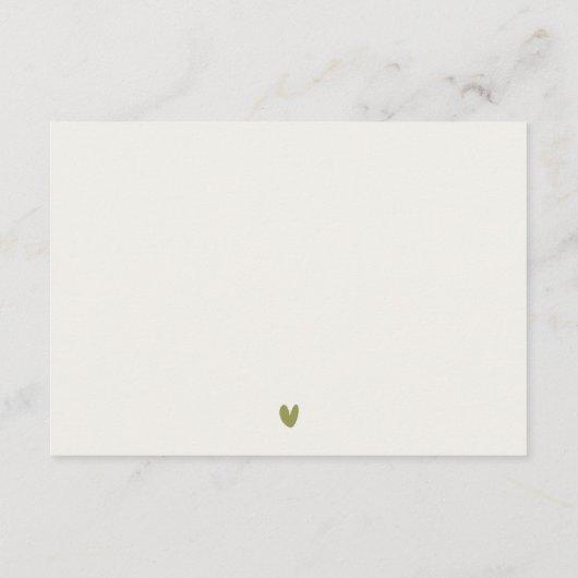 Trouwreceptie aan het strand met palmbomen in kust informatiekaartje (Achterkant)