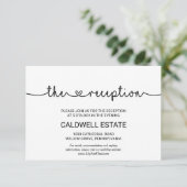 Trouwreceptie bijlage kaart (Staand voorkant)