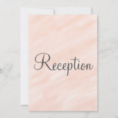 Trouwreceptie Blush Monogram Kaart (Voorkant)