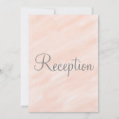 Trouwreceptie Blush Monogram Kaart (Voorkant)
