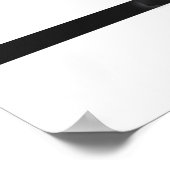 Trouwreceptie bord zwart-wit afdruk 45x60 cm poster (Hoek)