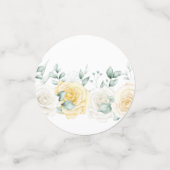 Trouwreceptie Confetti Citroenen & Rozen (Kleine voorkant)