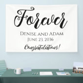 Trouwreceptie Decoratie Banner Voor Altijd (Beurs)