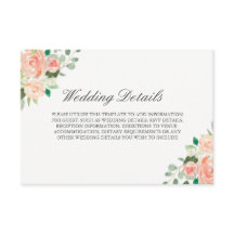 Trouwreceptie Details met Waterverf Bloemen en Blo