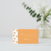 trouwreceptie diner tafel # kaart voor gast plaatskaartje (Staand voorkant)