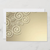 Trouwreceptie (elke gelegenheid) Platte Uitnodigin Kaart (Achterkant)