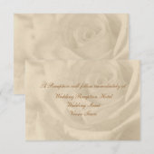 Trouwreceptie Enclosure 'Vintage Rose' Informatiekaartje (Voorkant / Achterkant)