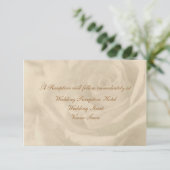 Trouwreceptie Enclosure 'Vintage Rose' Informatiekaartje (Staand voorkant)