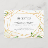 Trouwreceptie Enclosurekaart Terrarium Informatiekaartje (Voorkant)