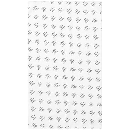 Trouwreceptie Familie Vrienden Tafel Typografie Tafelkleed (Voorkant)