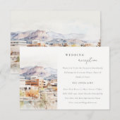Trouwreceptie in Colorado Springs, Colorado Informatiekaartje (Voorkant / Achterkant)