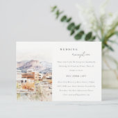 Trouwreceptie in Colorado Springs, Colorado Informatiekaartje (Staand voorkant)