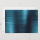 Trouwreceptie in marineblauw kaart (Achterkant)