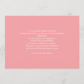 Trouwreceptie Itinerary Tijdlijn Programmakaart (Achterkant)