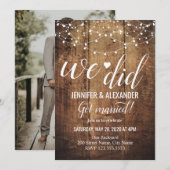 Trouwreceptie Kaart (Voorkant / Achterkant)