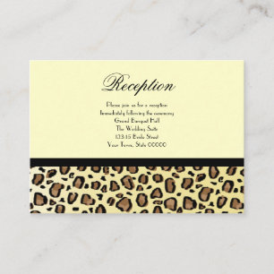 Trouwreceptie Kaarten Leopard Print