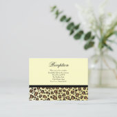 Trouwreceptie Kaarten Leopard Print (Staand voorkant)