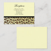 Trouwreceptie Kaarten Leopard Print (Voorkant / Achterkant)
