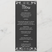 Trouwreceptie Menu Kaart met Krijtbord Mason Pot (Achterkant)