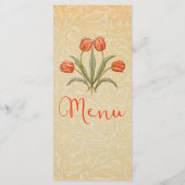 Trouwreceptie Menu Vintage (Achterkant)