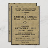 Trouwreceptie met BBQ Kaart (Voorkant / Achterkant)