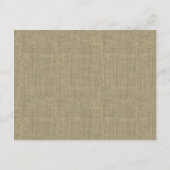 Trouwreceptie met jute en strik informatiekaartje (Achterkant)