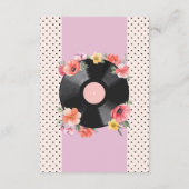 Trouwreceptie Muziekplaat Huwelijksbloemen 1950 Informatiekaartje (Achterkant)