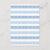 Trouwreceptie Santorini Griekenland Blauw Grieks Informatiekaartje (Achterkant)