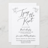 Trouwreceptie Uitnodiging (Voorkant / Achterkant)