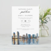 Trouwreceptie voor een San Diego elopement Kaart (Staand voorkant)