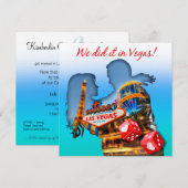 Trouwreceptie voor koppel in Las Vegas Kaart (Voorkant / Achterkant)