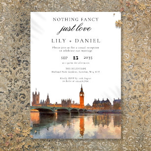 Trouwreceptie voor Londense Elopement Kaart
