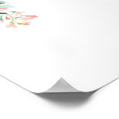 Trouwreceptie Welkomstbord Poster (Hoek)