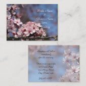 trouwreceptiedetails. informatiekaartje (Voorkant / Achterkant)