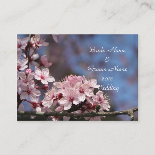 trouwreceptiedetails. informatiekaartje (Voorkant)