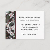 trouwreceptiedetails. informatiekaartje (Achterkant)