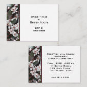 trouwreceptiedetails. informatiekaartje (Voorkant / Achterkant)