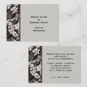 trouwreceptiedetails. informatiekaartje (Voorkant / Achterkant)