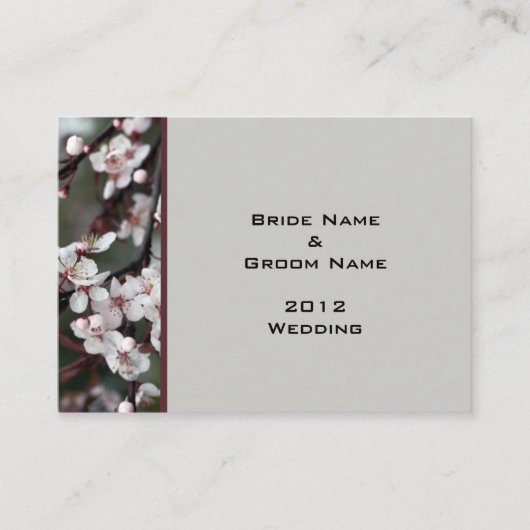 trouwreceptiedetails. informatiekaartje (Voorkant)