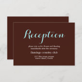 Trouwreceptiekaart Kaart (Voorkant / Achterkant)