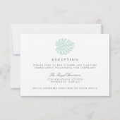 Trouwreceptiekaart 'Vintage Tropics' Kaart (Voorkant)