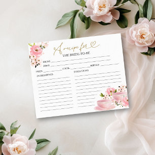 Trouwreceptkaartjes voor Theekrans met Bloemmotief