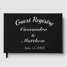 Trouwregister Bloemenwijnstok Zilveren Folie & Zwa Gastenboek