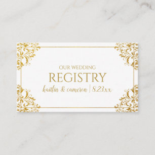 Trouwregister Kaarten - Nadine - Faux Gold Foil