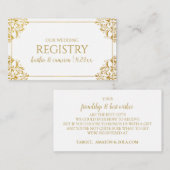 Trouwregister Kaarten - Nadine - Faux Gold Foil (Voorkant / Achterkant)