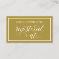 Trouwregister - Wishing Well Kaarten - Gold