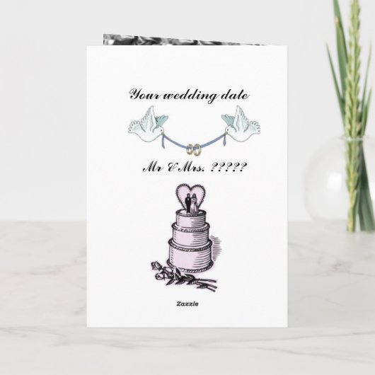 Trouwreis Dankkaartjes Bedankkaart (Achterkant)